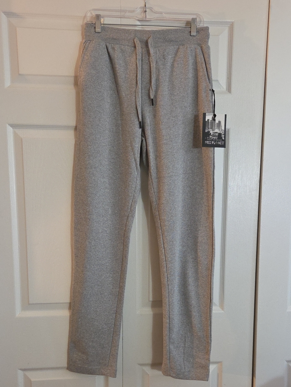 Free Planet Light Gray Drawstring Jogger Pants